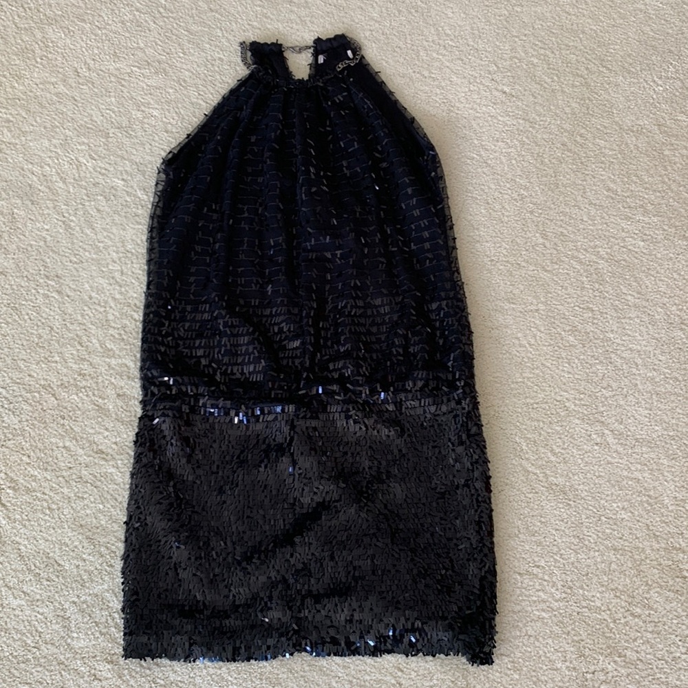 Black evening party dress